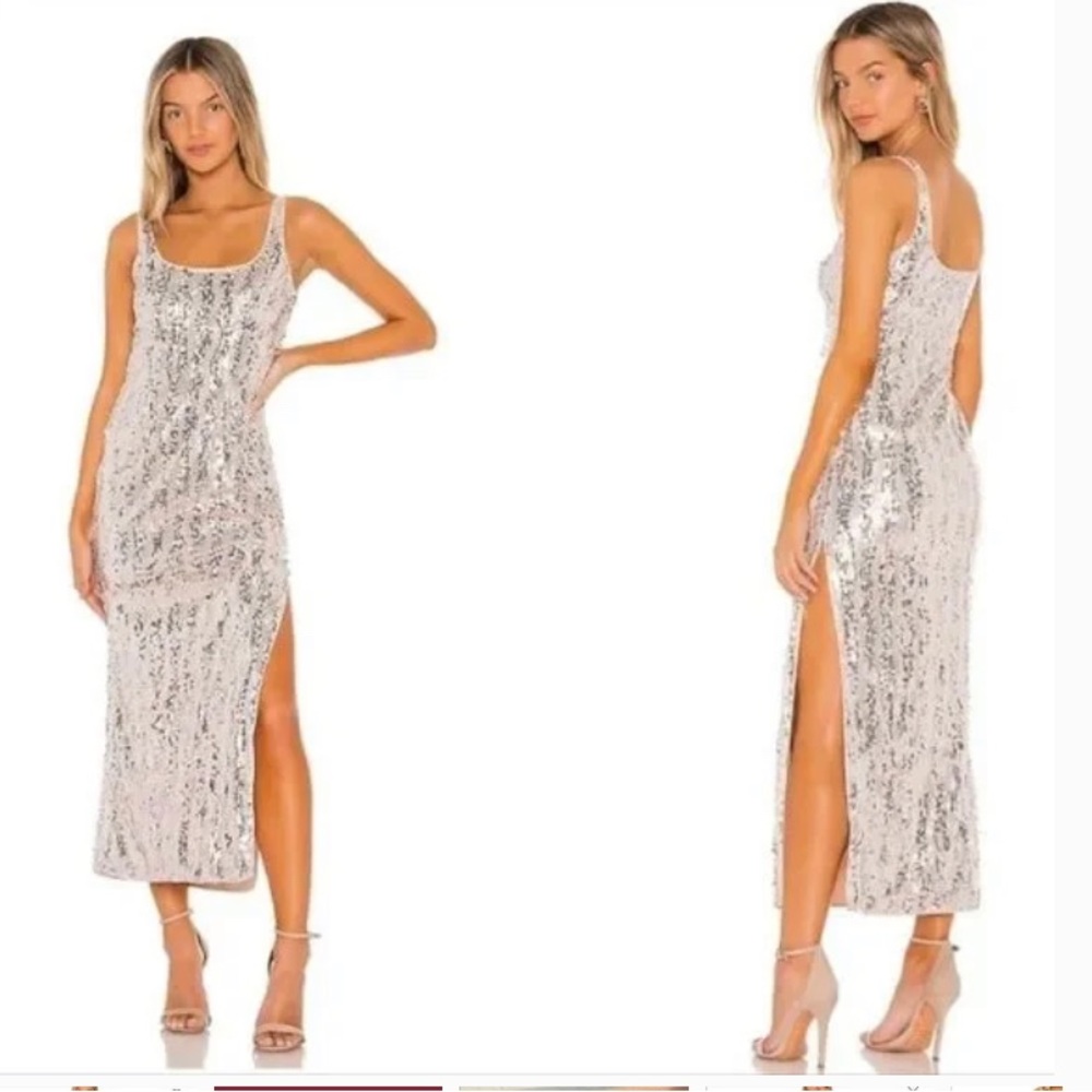 Revolve Majorelle Danielle Maxi Sequins Cocktail Party Dress xxs